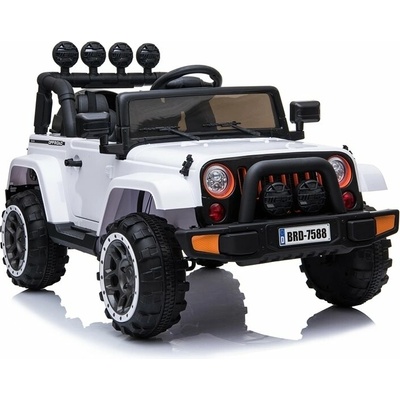 Lean Cars Elektrické autíčko Jeep BRD 7588 4x4 4x45W 1x12V10Ah biela