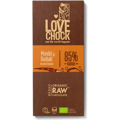 Lovechock Tablet Mandle a baobab RAW 70 g