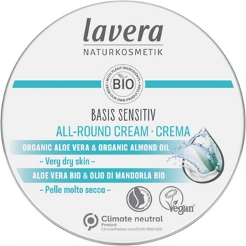 Lavera Basis Sensitiv krém s Bio bambuckým máslem a Bio mandlemi 150 ml