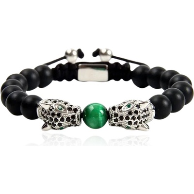Linda's Jewelry korálkový náramok Panther SLR INR186