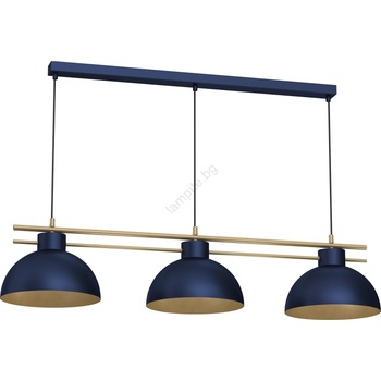 Luminex Пендел ESTATE 3xE27/15W/230V син (LU4378)