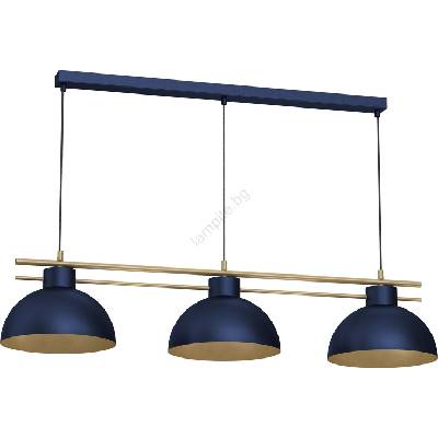 Luminex Пендел ESTATE 3xE27/15W/230V син (LU4378)