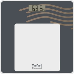 Tefal Essential PP1330V0 - дигитална везна с темперирано стъкло, 150 кг - черна