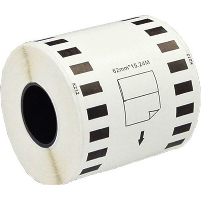 Kompatibilní filmová role Brother DK-22212, 62mm x 15,24m, bílá