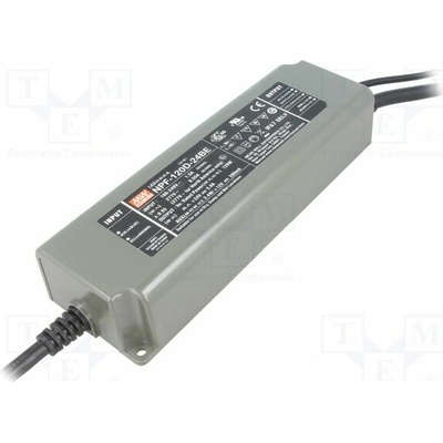 MEAN WELL NPF-120D-24BE Napájecí zdroj: spínaný; LED; 120W; 14,4÷24VDC; 5A; 90÷305VAC; IP67