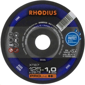 Rhodius ProLine Kotouč řezný 125 x 1,0 mm XT67 205426