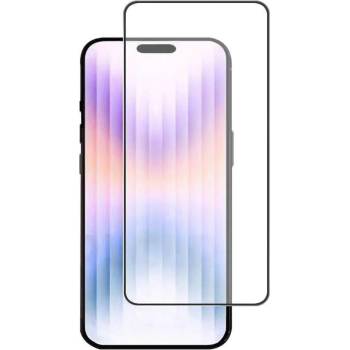 4smarts Second Glass X-Pro Full Cover Glass - калено стъклено защитно покритие за дисплея на iPhone 14 Pro (черен-прозрачен)