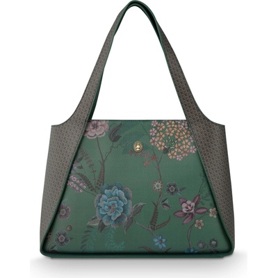 Pip Studio Filou Bodhi Flower velká kabelka přes rameno zelená