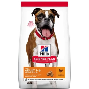 Image 1 of Hill's Science Plan Adult Light Medium Chicken 14 kg