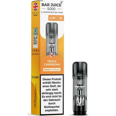 Bar Juice 5000 Pod Triple Mango 20 mg 600 potáhnutí 2 ks