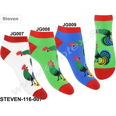 Steven Členkové ponožky 116D 007 JG007 biela