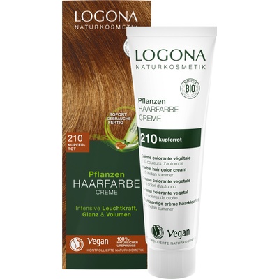 Logona Barva na vlasy krémová MĚDĚNÁ ČERVENÁ ECO VEGAN 150 ml