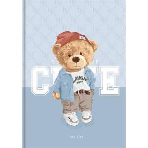 Shkolyaryk Publishing House Тетрадка, A4, карирана, 80 страници, твърда подвързия, SHKOLYARYK "Cute" A4-IC-080-7035K (A4-IC-080-7035K)