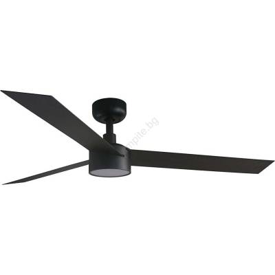 Faro Barcelona FARO 34291WT1S- LED димируем вентилатор CRUISER L 18W/230V CCT Ø 132 cm черен WT + ДУ (FA34291WT1S)