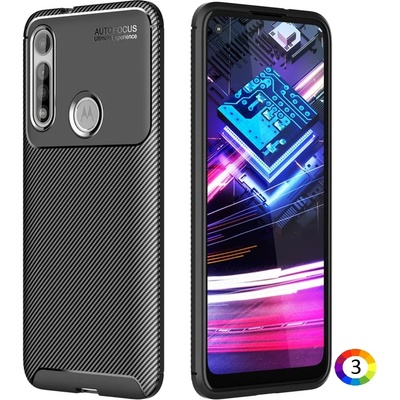Motorola Moto G Fast Удароустойчив Carbon Fiber Калъф и Протектор