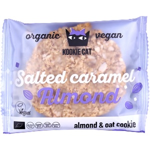 Kookie Cat Курабийка карамелизирани солени бадеми, 50 g (2622564)