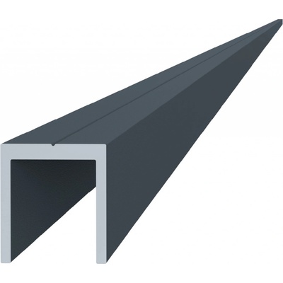 Hliníkový U profil 20,5x22x6000mm, práškový lak se strukturou - RAL7016
