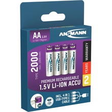 Ansmann Lithium AA 1800mAh 4ks 1312-0036
