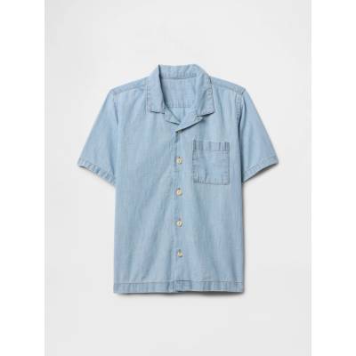 GAP dětská chambray košile modrá