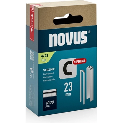 NOVUS sponky C4, 23mm, 1000ks