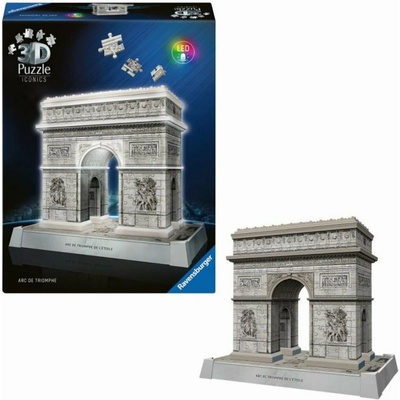 Ravensburger 3D Puzzle Iconics Víťazný oblúk (Nočná edícia) 255 ks