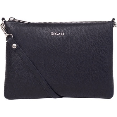 Segali kožená malá kabelka crossbody SG-A6 black