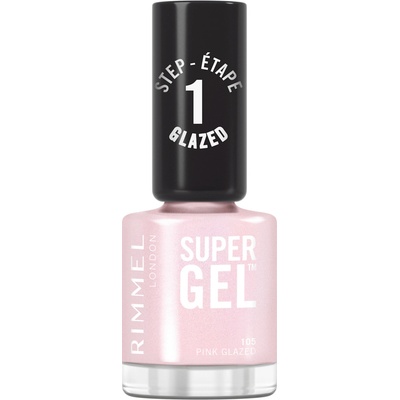 RIMMEL LONDON lak na nehty Super Gel 105 Pink Glazed 12 ml