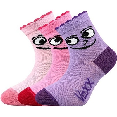 VoXX Ponožky Kukik mix B dievča 3 páry