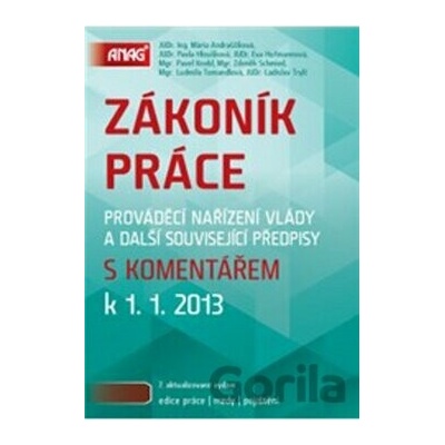 Zákoník práce s komentářem k 1. 1. 2013