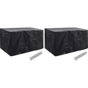 vidaXL Покривала за градински мебели 2 бр 8 капси 180x70x90 см (279129)