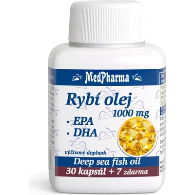 MedPharma Rybí olej 1000 mg+EPA+DHA tabliet 37