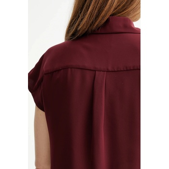 Calvin Klein Блуза Calvin Klein дамска в бордо с изчистен дизайн LV044C199G (LV044C199G)