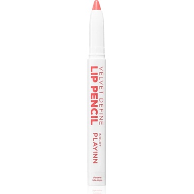 Inglot PlayInn Velvet Define Lip Pencil интензивен молив за устни цвят BLUSHING CORAL 61 1.6 гр
