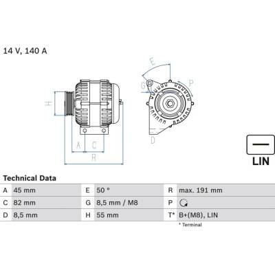 Generátor BOSCH 0 986 047 380