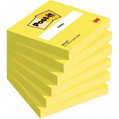 Samolepiace bločky Post-It®, neónovo žlté, 76 mm x 76 mm, 100 listov/balíkov