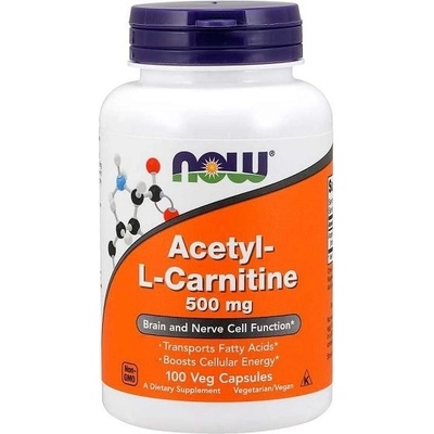 Now Foods Acetyl-L-Carnitine 500 mg 100 kapslí