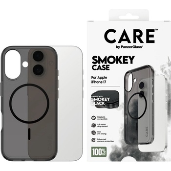 Panzer Калъф CARE - Smokey, iPhone 17, MagSafe, Black (5715685026959)