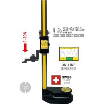 MIROTECH Дигитален високомер Microtech MICRON eFORCE DataMet - 0-1000 мм, 0, 0005 мм (144310263)