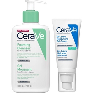 CeraVe Комплект - Измиваща гел-пяна за лице и тяло и Гел-крем за лице, 236 + 52 ml - baby