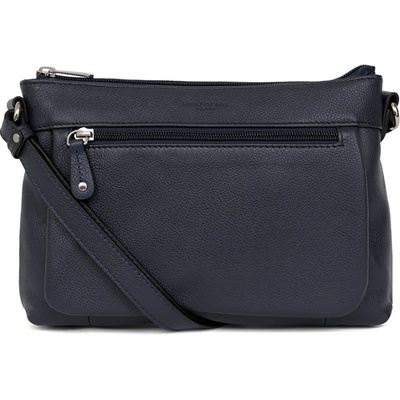Hexagona dámská kožená crossbody kabelka Violla tmavě modrá