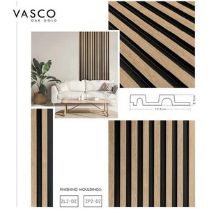 Lamelio Ляв оребрен краен панел Lamelio Vasco, златен дъб, 6.2x270 см (ZL2-DZ)