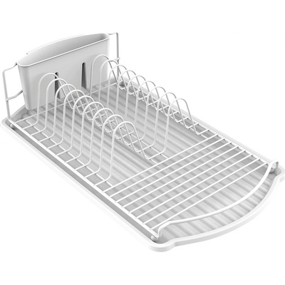 MSV odkapávač na nádobí DISH, bílý, ocel, 47,5 x 26,5 x 11 cm 110599