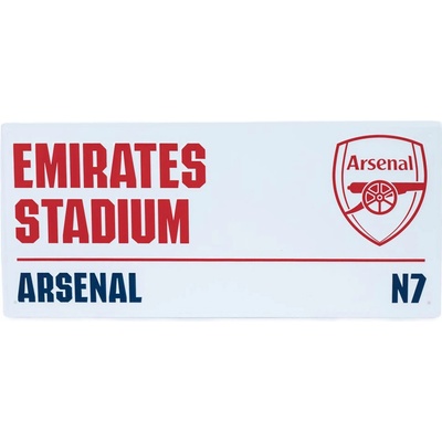 Fan-shop Plechová cedule ARSENAL FC Street white