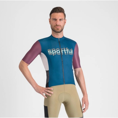 Sportful SUPERGIARA LOGO modrá/bordová