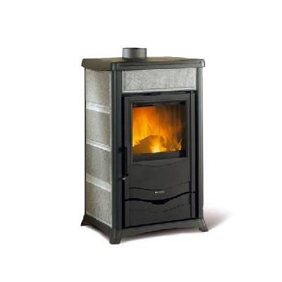 La Nordica TermoRossella Plus Evo D.S.A. 4.0 - Krbová kamna na dřevo s teplovodním výměníkem Barva: Přírodní kámen