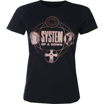 HYBRIS дамска тениска System Of A Down - Tech Circles - Black - HYBRIS - WMX-5-SOAD008-BK