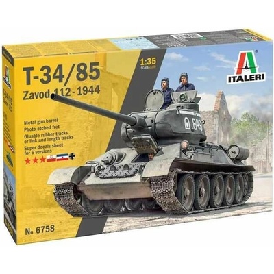 ITALERI Model Kit tank 6758 T34/85 Zavod 112 Mod. 1:35