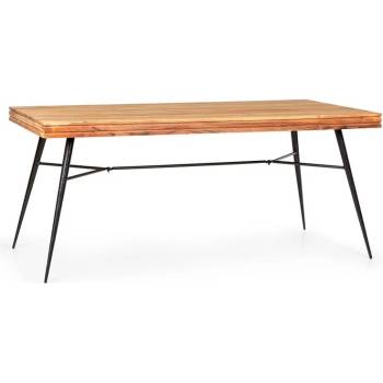 Besoa Vantor, jídelní stůl, akátové dřevo, železná kostra, 175 x 78 x 80 cm, dřevo (BES2-Vantor)