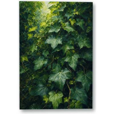 Plakát – Zelené listy v měkkém světle Bez rámu Ano Bez rámu 90 × 135 cm