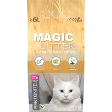 Magic Litter PEARLS Kočkolit ML Bentonite Ultra White Baby Powder 5 l